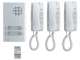 Aiphone KITDA3 Kit audio platine alu saillie 4 BP, 3 combin�s et 1 transfo - 110549