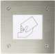 Aiphone VBEAFT Bo�tier inox encastr� avec lecteur TERTIAIRE affleurant int�gr� - 122009