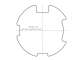ELERO 23 015.0001 Adaptations pour RevoLine M, Tube rond et � goutte , � 78