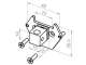 ELERO 23 374.2501 Plaque d'adaptation pour RevoLine M et L : Carr� 16 x 16 avec pivot de 22mm