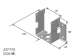 GAPOSA AXP100 Support moteur CS, 4 trous lat�raux 