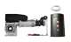 GAPOSA KBHS70MCH Kit moteur monophas� 70Nm BHS70MCH, commande de secours � cha�ne - fins de courses m�caniques et carte QC201 avec boite � boutons int�gr�e