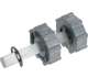 GAPOSA AXC57 Embout r�glable pour tube octogonal de 70mm avec axe carr� de 18mm longueur 180 mm				