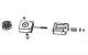 LIFTMASTER 041A4019 Assemblage de poulie avant de rail