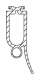 MARANTEC 114678 Profil� caoutchouc de barre palpeuse type F P2 pour optosensors 11mm avec l�vre �tanche (Rouleau de 25m)