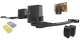 Moovo XA432KM Kit motorisation � bras articul� compatible solaire - 1,8 m et 250 kg max par vantail - 2 t�l�commandes, feu clignotant et cellules inclus