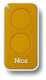 NICE INTI2Y T�l�commande miniature 2 canaux 433.92 Mhz Rolling-code - Jaune