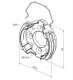 NICE 526.10002 NICE : 526.10002 : Support Aluminium : S�rie ERA L pour moteur Diam=58 mm