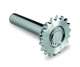 NICE CRA1 Arbre avec pignon 18 dents, diam. arbre 25.4mm, diam. int pignon 25.4mm