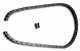 NICE CRA4 Chaine d'1/2'', Lg 5m, avec maillon, id�al pour portes industrielles coulissantes 1 ou 2 vantaux