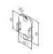 NICE 523.30002 Adaptateur universel blanc compatible avec supports Rollease de la s�rie Skyline (entraxe 29 mm).