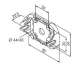 NICE 525.10052 Support en plastique � encastrer (doit �tre coupl� � l\'art. 523.10014). Max 30 Nm