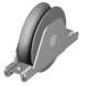 SEGEDIP R78P Galet (roue) pour portail �75mm - gorge 1/2 rond �16mm - support � souder pli� - 1 roulement � bille
