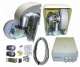 SEGEDIP SR24 Syst�me automatique � roue pour portails battants � 2 vantaux lourds - 24 V, 300 cycles, 300 W, pression au sol r�glable - Ouverture 180� rapide avec ralentissements 2 moteurs + 1 carte de gestion + cellules + 2 t�l�commandes