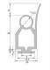 SEGEDIP OSE-P 20.40.01 Profil palpeur 40 mm � bavette d�tachable (30+10 mm) - le ml