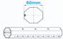SEGEDIP TOCTO60_1600 Tube OCTO 60 : Longueur 1600 mm