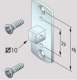 SOMFY 9910013 Jonction moteur avec carr� de 10 mm TRADI 25 Nm avec 2 vis plastite 5 x 16