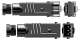 SOMFY 9021222 Kit prises Hirschmann Male + Femelle 3 p�les + terre - IP54