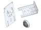 SOMFY EQ_UNI_D42_P12 Ensemble �querre fixation plafond ou mur - C�t� oppos� manoeuvre - Roulement D42 Pion 12