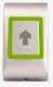XPR MTTS Bouton poussoir Sensitif Anti-vandale Gris clair en Aluminium Moul� + Plaque frontale en Acier Inoxydable