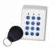 XPR EX6P-43B Clavier + lecteur Prox EM & HID 125 kHz - montage en saillie - bo�tier ABS blanc mat - touches plastiques r�tro�clair�es - 2 relais - bus RS-485 - 1000 codes/badges