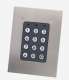 XPR EX6PM-103A Clavier + lecteur Prox EM & HID 125 kHz - montage encastr� - plaque INOX - touches m�talliques r�tro�clair�es - 2 relais - bus RS-485 - 1000 codes/badges