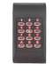 XPR XS-K-MF-RS Gamme Xsmart - Clavier + Lecteur RFID MF 13.56 MHz   - montage en saillie - touches m�talliques r�tro�clair�es - RS485 - Black - Borniers