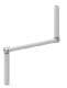 ZURFLUHFELLER F321A Manivelle aluminium longueur 320 mm - blanc
