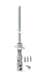 ZURFLUHFELLER D547AA Sortie de caisson d�port�e 30 degr� max - Tige d attaque en 6 pans 7 mm avec b�ti encastr� longueur 135 mm