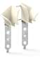 ZURFLUHFELLER H363B Paire Tulipes TRADI-TUNNEL : Lames 8/9 mm 